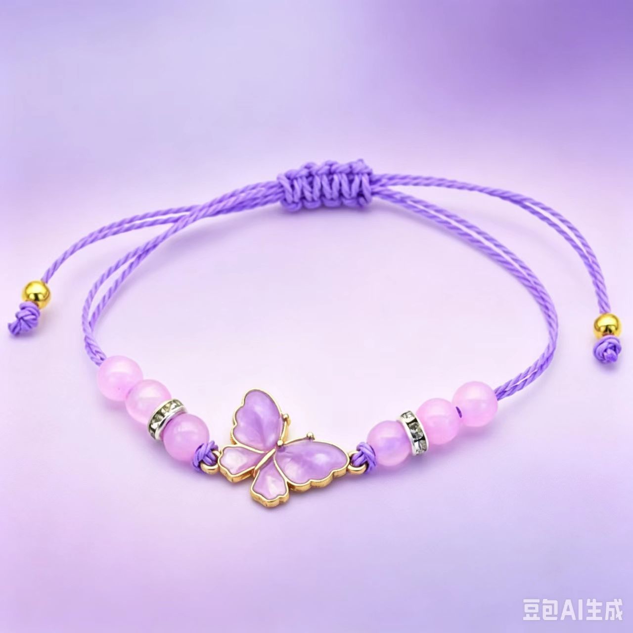 Pulsera Tejida de Mariposa en Aleación de Zinc para Parejas image 16