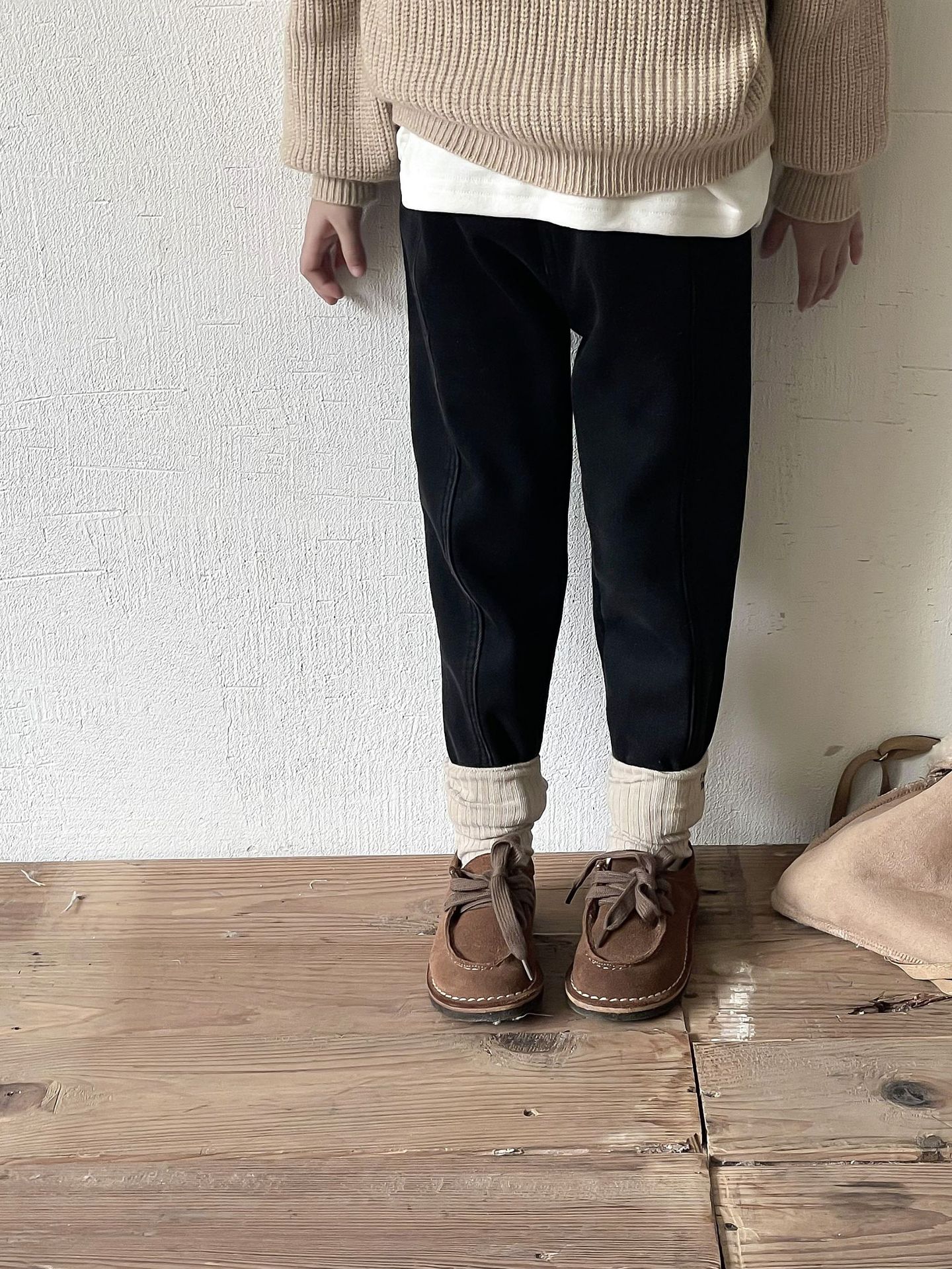 Streetwear Solid Color Cotton Boys Pants display picture 1