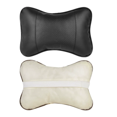Car Headrest, Car Pu Leather Bone Pillow, Neck Pillow Available in All Seasons, Car Supplies, Wholesale Car Danny Pillow (Headrest) - black-single-opp-bag-packaging-2315cm