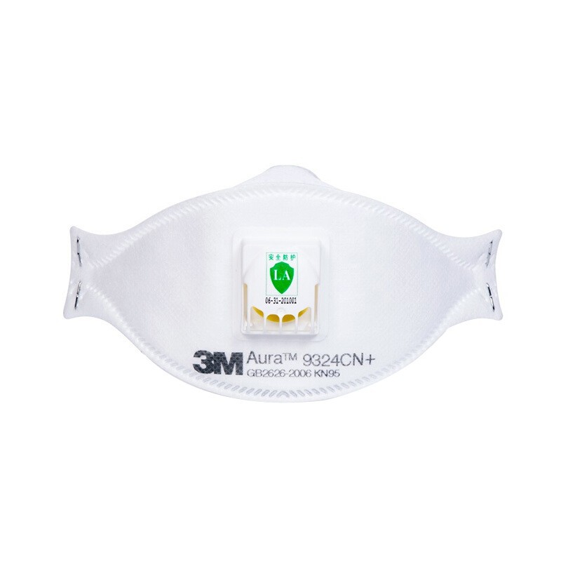 3M9324CN + nivel FFP2 montado en la cabeza con válvula de respiración máscara protectora a prueba de polvo anti-niebla PM2.5 máscara