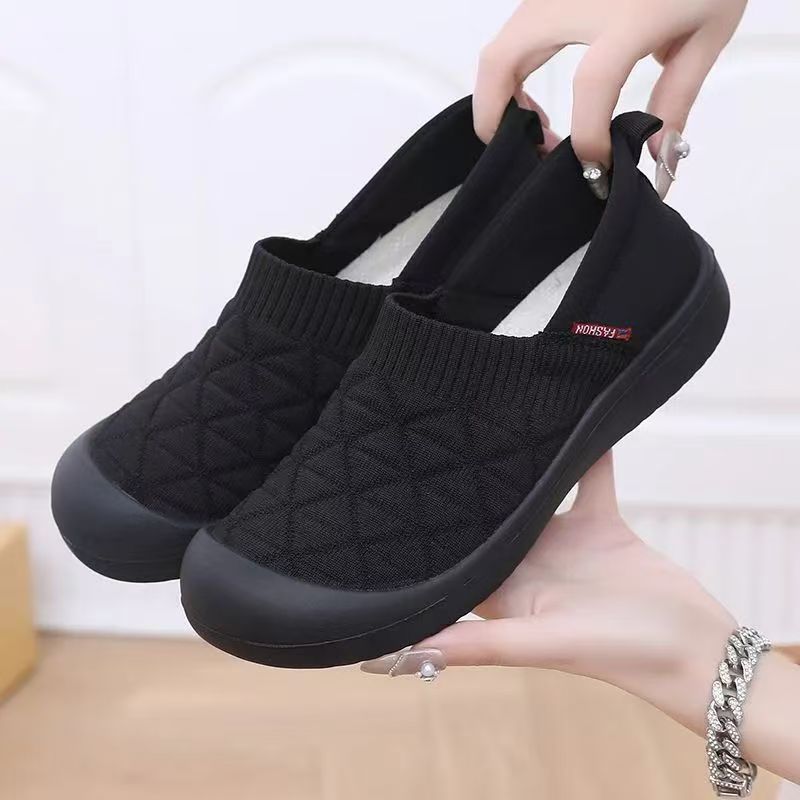 Primavera y otoño nuevos zapatos de tela de mujer con suela suave, zapatos de moda para madres, zapatos de trabajo ligeros y cómodos, zapatos de solos antideslizantes image 3