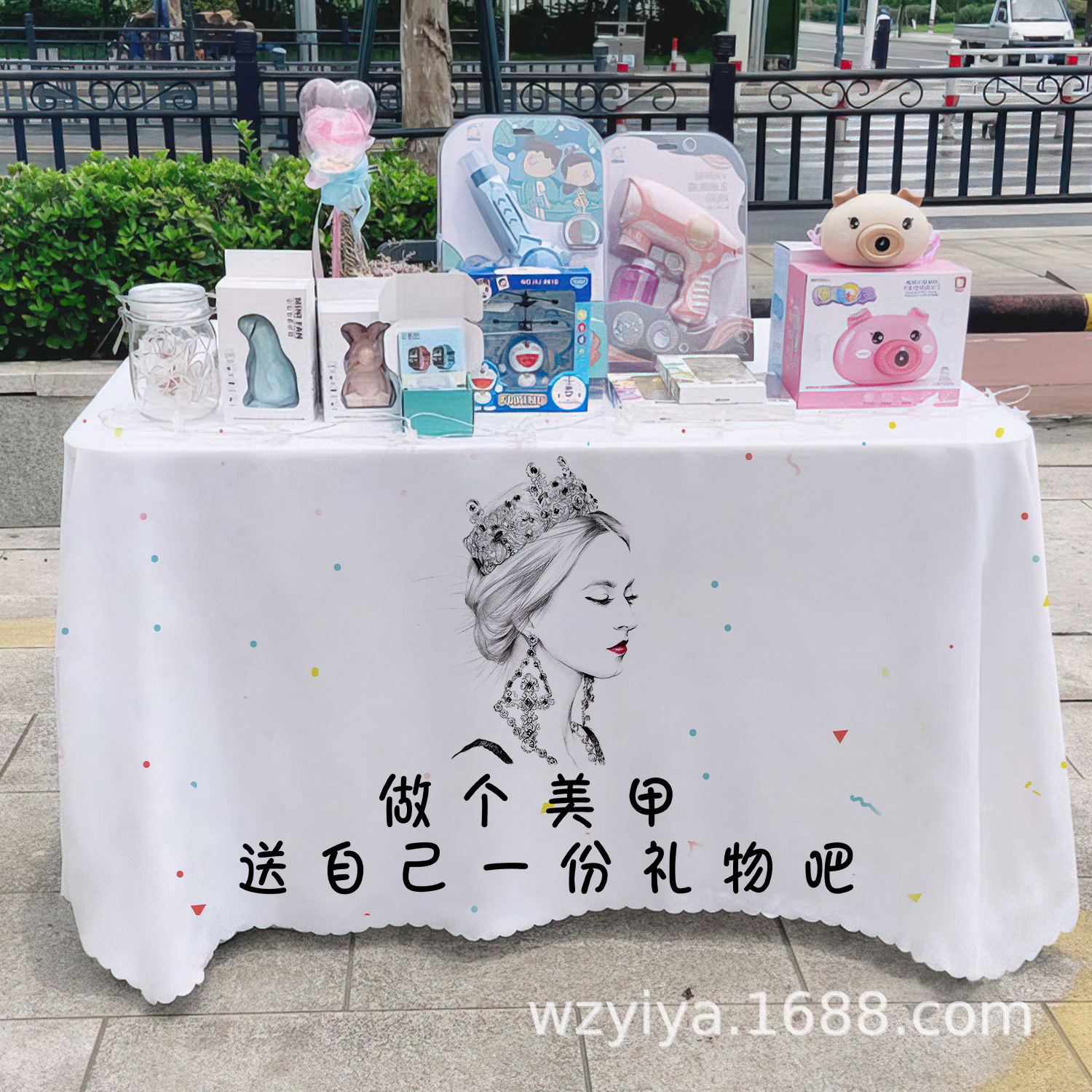 Maneras de manicuras letreros de mesa de comida del mercado nocturno puestos de mesa carritos publicitarios maneras de mesa publicitarias