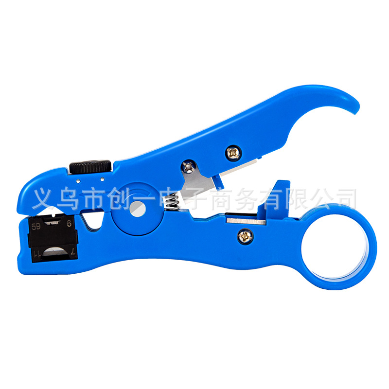 Multifuncional cable coaxial stripper cable stripper teléfono cortador de cable Cuchillo pequeño cuchillo amarillo