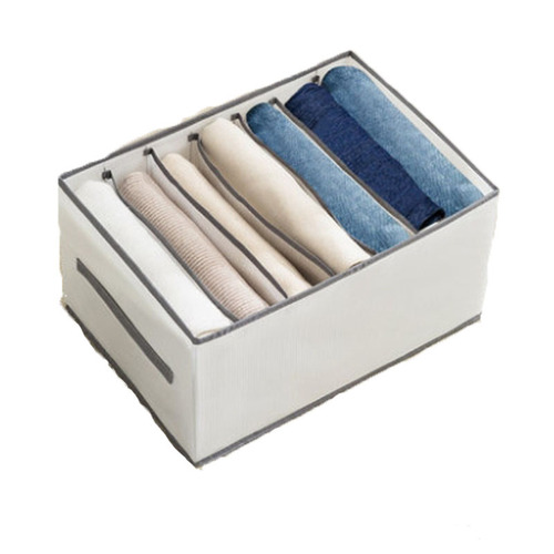 PP board foldable pants and clothes storage artifact partition organizer dormitory bedside wardrobe transparent storage box