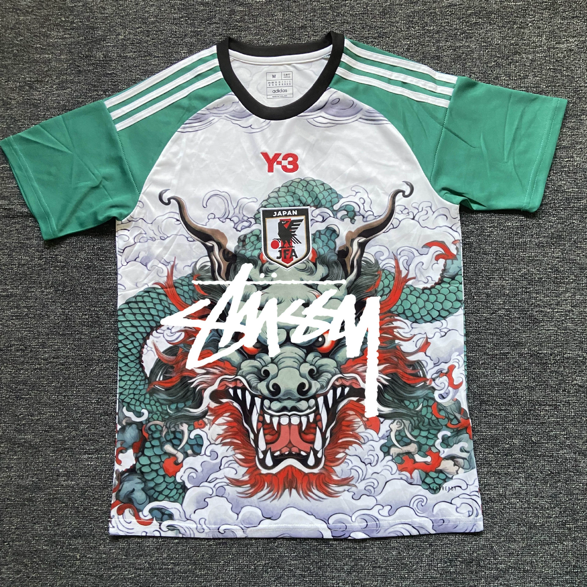 Футболка в японском стиле Stussy версия фанатский комплект джерси аниме Y3 японский самурай Гоку тренд совместное брендинг