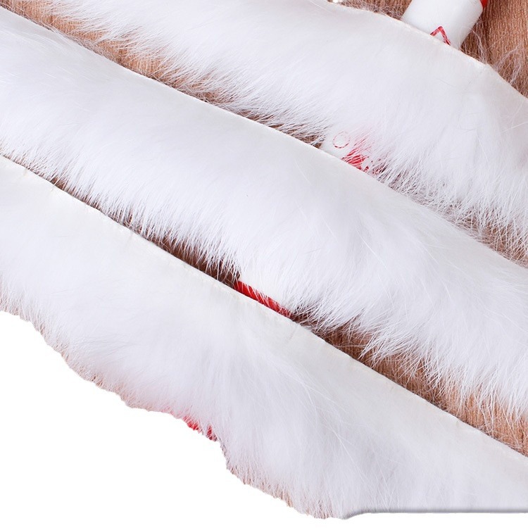 (2개) 진짜 모피 토끼 모피 모직 스트립 액세서리 원시 가장자리 레이스 패션 장식 재료 의류 액세서리 토끼 모피 모피