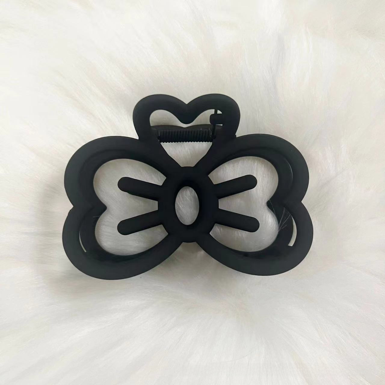 Molletta per capelli con fiocco per donna elegante clip grande_voghion.com