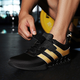 Indoor Comprehensive Training Shoes Men's Squat Shoes Professional Gym Strength Weightlifting Hard Pull Shoes Non-slip Breathable Weight-bearing Shoes