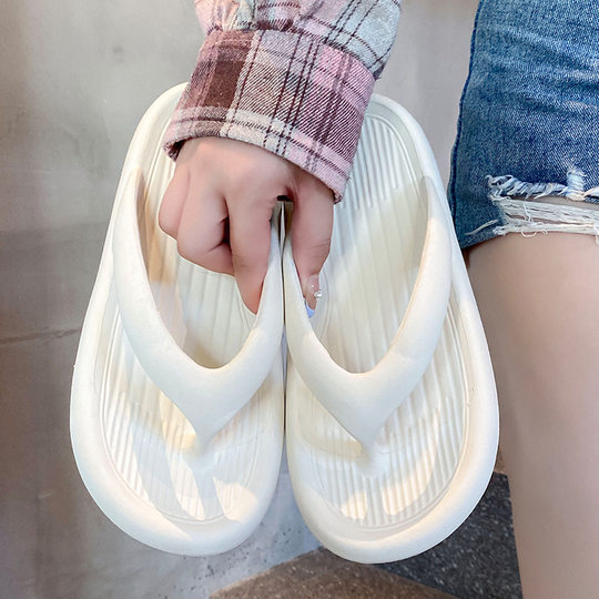 in stock Cross-border Shit-feeling EVA Flip-flops Women's Summer Outfit Beach Vacation Couple's Sandals and Slippers for Men