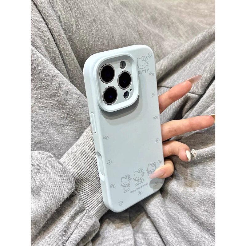 ins happy kt cat case suitable for iPhone 17 Pro Max, liquid silicone, full protection, anti-drop, for Apple 16, 15 ins happy kt cat case suitable for iPhone 17 Pro Max, liquid silicone, full protection, anti-drop, for Apple 16, 15