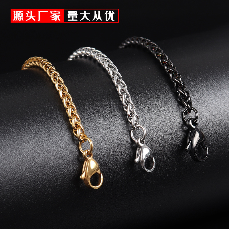 Hip-Hop Style Stainless Steel Dragon Bone Chain for Men, Fashionable and Versatile, Blue Titanium Steel Necklace Accessory, Trendy Hot Item