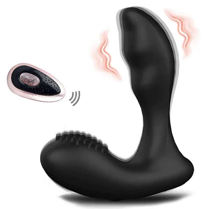 Prostate Massager Wireless Remote Silicone Anal Plug, 100 m Range, Multi‑mode Vibrations