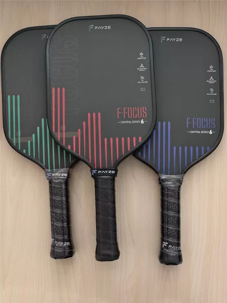 Fayze Full Carbon Fiber Pickleball Paddle with Perforated Honeycomb Core, Available in Three Colors, for Outdoor Sports