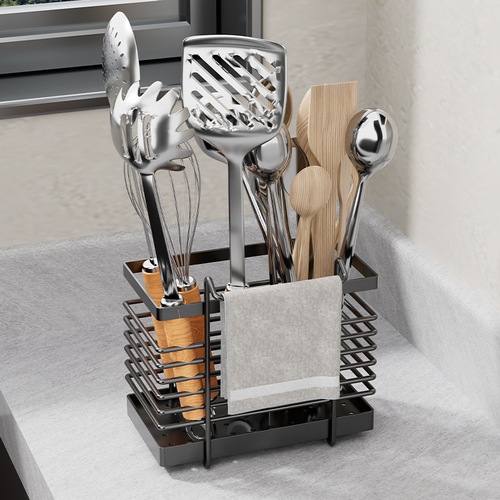 Chopstick storage box kitchen chopstick cage wall-mounted chopstick tube chopstick cage household chopstick basket multi-functional drain rack