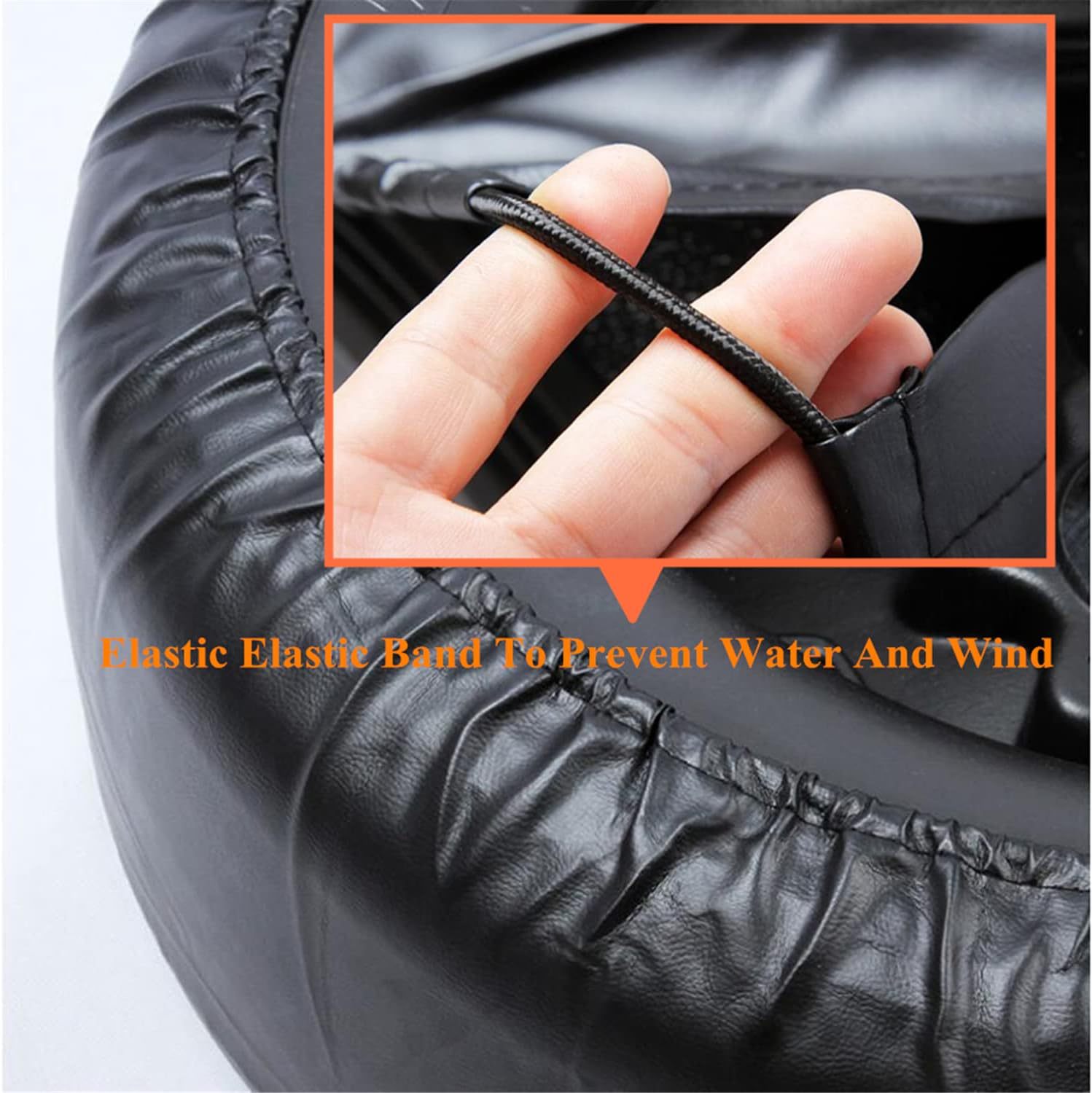 Car tire cover leather sunscreen thickened universal spare tire cover PVC rain and dust-proof wheel cover factory direct sales