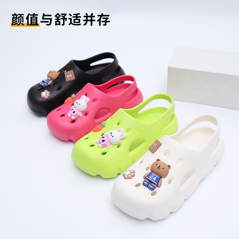 Rainbow World Clogs for Women Eva New Trendy Summer Thick-Soled Non-Slip Work Beach Closed-Toe Slippers Sandals