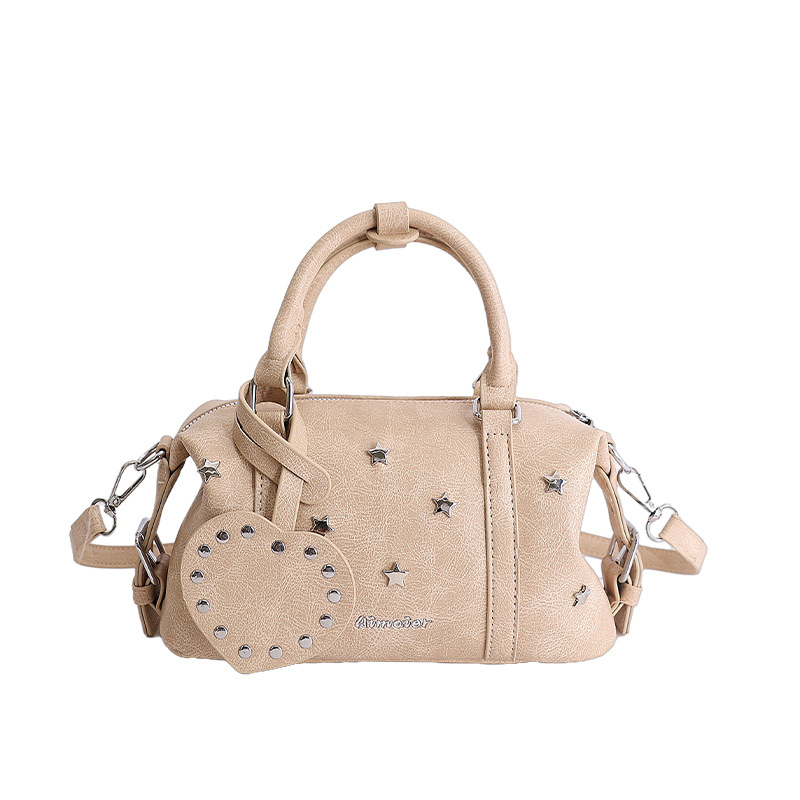 Trendy Women's Studded Baguette Shoulder Bag Niche Design Style_voghion.com