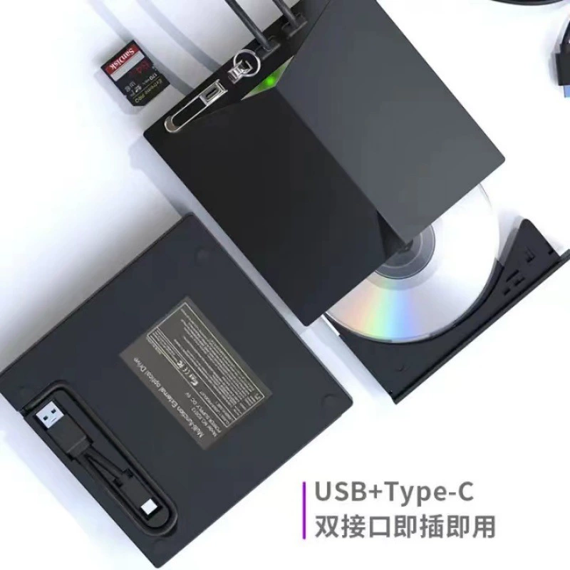 Карта-вставляемый многофункциональный USB3.0 внешний Blu-ray привод 3D HD BD диск драйвер Type-C плеер
