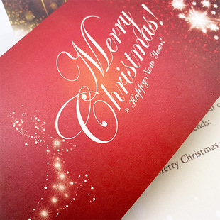 Christmas New Year Greeting Card Printing Invitation Blessing Thank You Letter Small Card Handwritten DIY Creative High-End Business