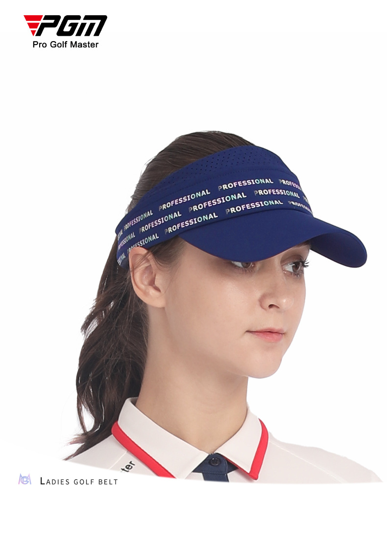 Mũ golf nữ không đỉnh PGM chống nắng, thoáng khí, hút ẩm, vành dài 7.3 cm — MZ046-[Trắng] nữ mũ không mui thoáng khí, MZ046-[màu xanh nước biển] nữ mũ không mui thoáng khí chi tiết 10