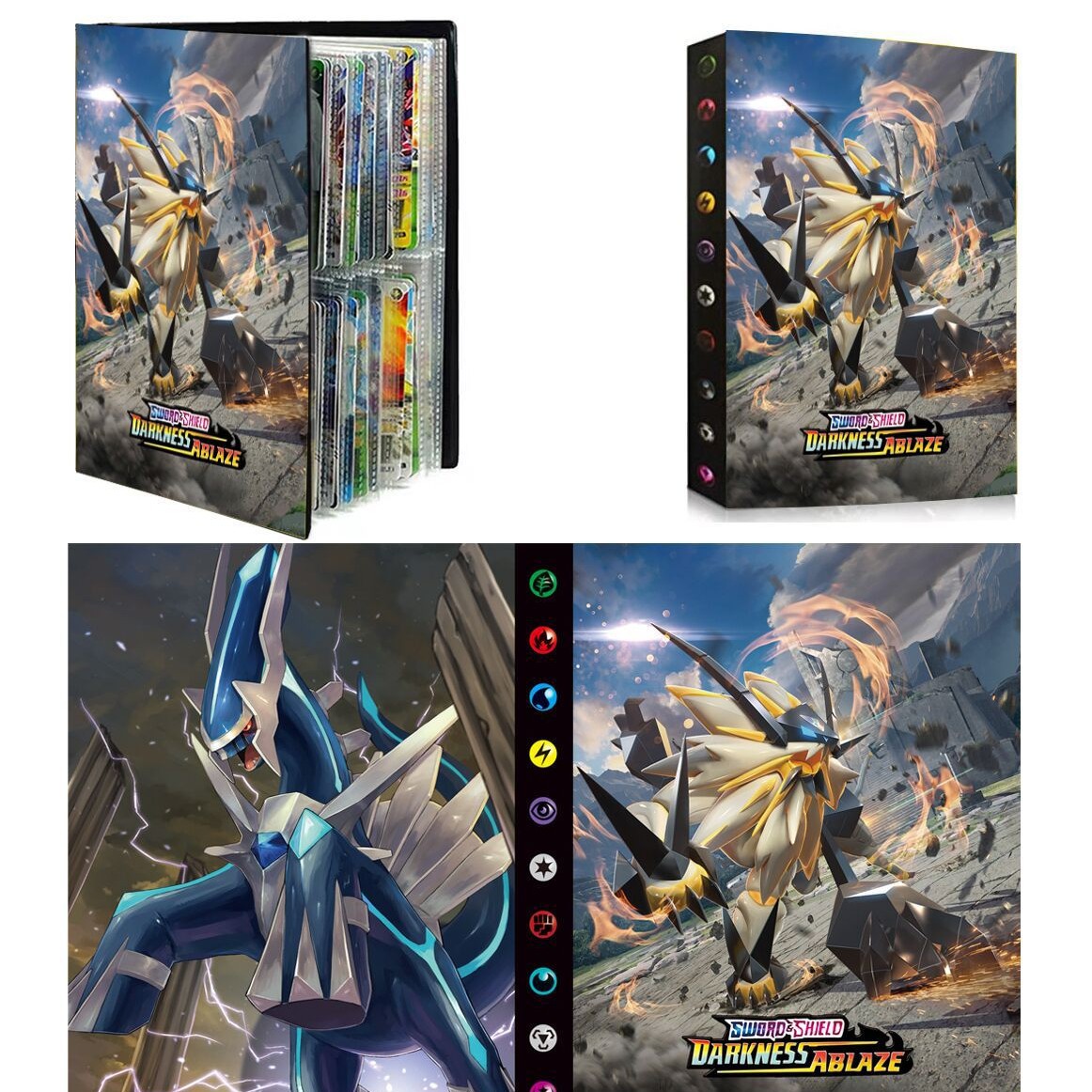 Tarjeta de bebé mágica libro de colección de tarjetas libro de bolsillo monstruo mascota elfo pikachu pack 240 tarjetas se pueden enviar en nombre