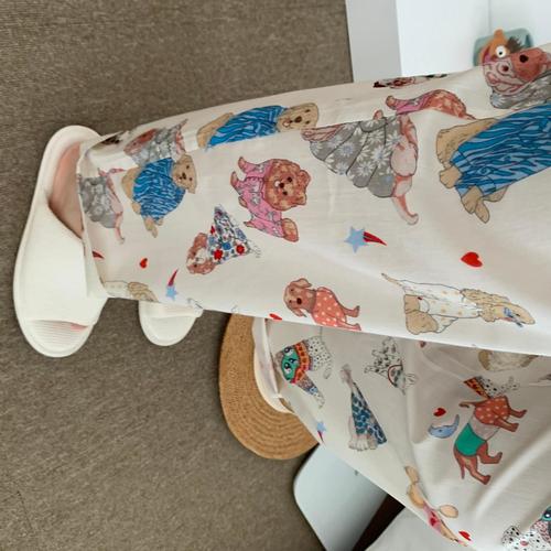 Walking pants! Cartoon dog pajamas for women, can be worn as outer trousers, spring and autumn pajamas, loose home casual pants, trendy