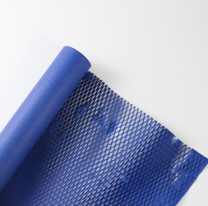 Papel de regalo de nido de abeja, papel de regalo acolchado con rejilla colorida, papel kraft de nido de abeja, venta al por mayor.