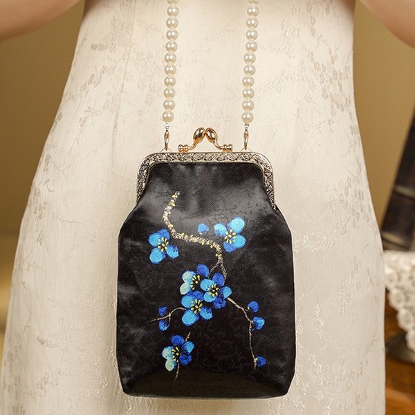 Mala de mão vintage estilo chinês com fecho dourado para mulher_voghion.com