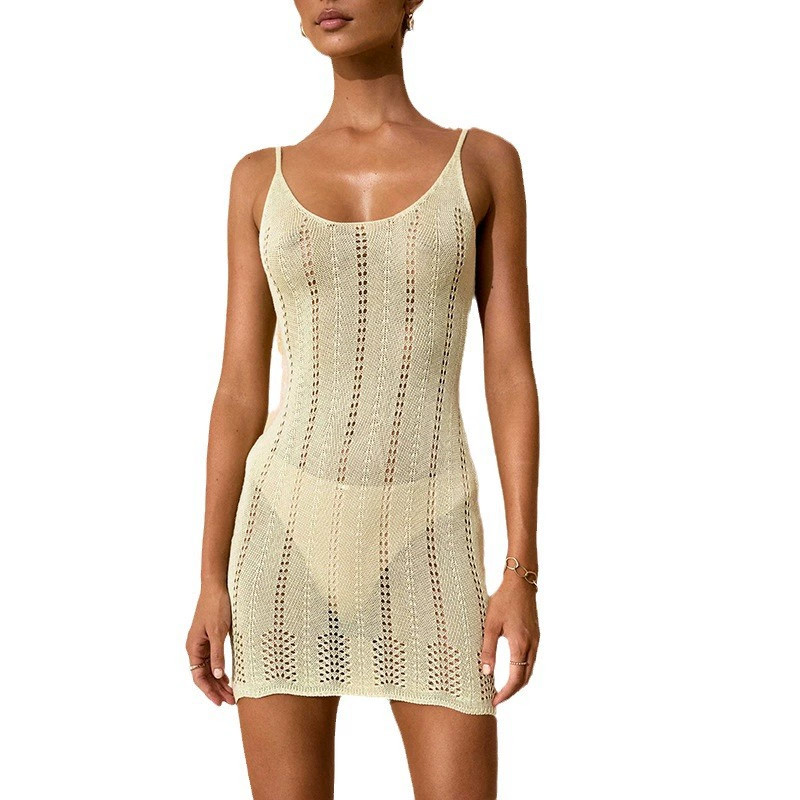 Летнее пляжное платье, сексуальная юбка, knitted beach swimwear, одежда солнцезащитная, европейский стиль
