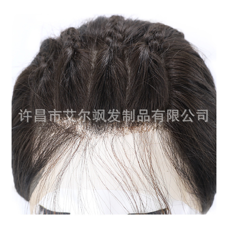 Real-life Wig Full Head Cover Women's Front Lace Real-life Hair Silk Wig Cover Random Sew and Perm Dye Natural Fluffy Shape