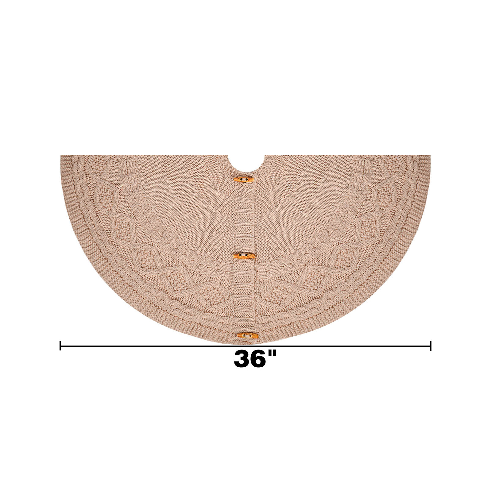 Navidad transfronteriza falda de árbol de punto gran tamaño delantal de árbol de Navidad decoración de Navidad accesorios de árbol de atmósfera de vacaciones