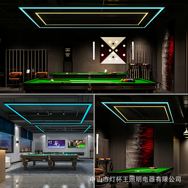 Sala de billar lámpara de atmósfera lámpara de billar lámpara de billar lámpara de atmósfera lámpara de billar mesa de billar lámpara de billar LED lámpara de atmósfera