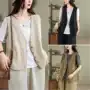 夏季新款无袖砂洗上衣