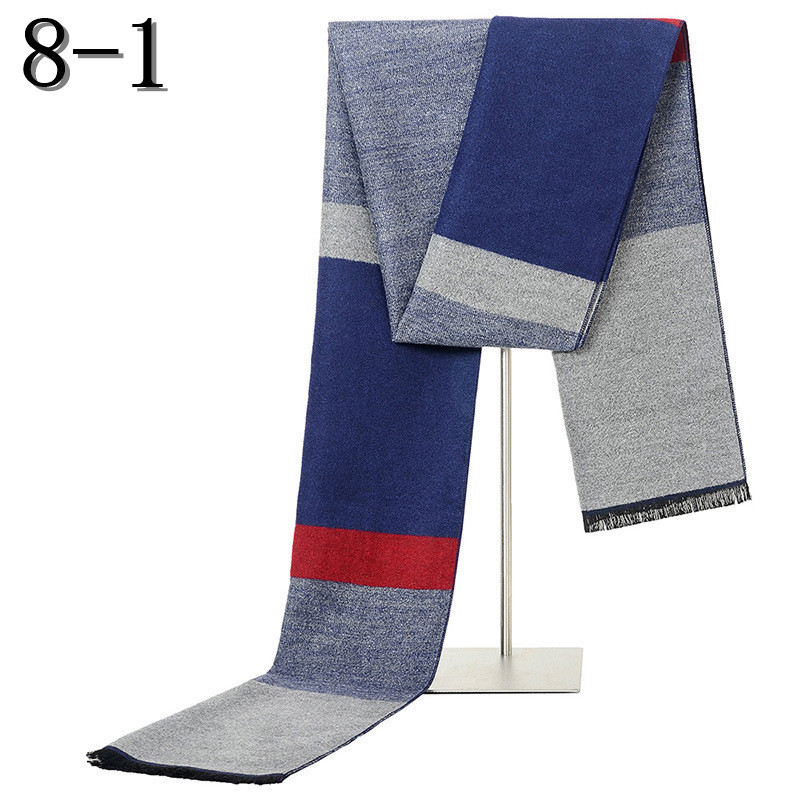 老公中老年男士围巾韩版高档年轻人秋冬保暖老人仿羊毛男特价处理