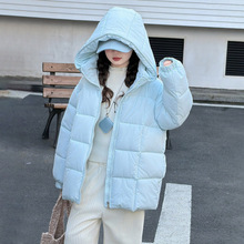 女童棉服2025年新款儿童冬装手塞棉棉衣中大童女孩连帽中长款外套