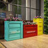 Container originality Iron art partition Flower Box Industry fashion Planters bar Restaurant Café personality Parterre