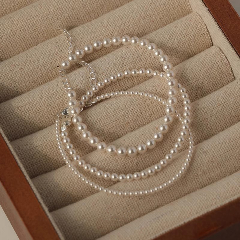 3g Weight Bracelets Classification 925 sterling silver Chain Material Beaded Chain Chain Type 1 Piece Quantity Daily Occasion 925 Sterling Silver, Imitation Pearl Material Geometric Pattern All Seasons Season Women's Gender Basic Style 1 Piece 925 Sterling Silver Geometric 925 Sterling Silver Beaded Chain Bracelets 6