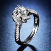 Fashionable fountain, realistic wedding ring, Korean style, light luxury style, wholesale