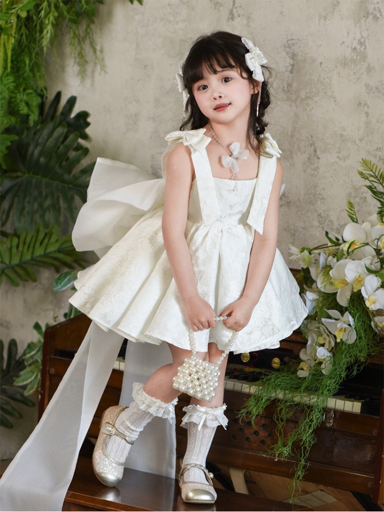New 2025 Sleeveless Princess Dress for Girls Children's Performance Costume Wholesale Polyester Hostess Dress 0-24 Months_voghion.com