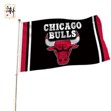 美国职业篮球比赛NBA库克湖人队芝加哥队旗帜150*90新款热卖