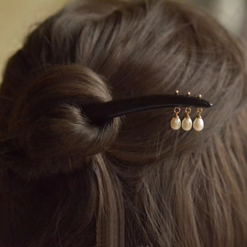 A42 설탕 세 구슬 [천연 흑단]