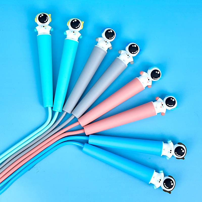 Estudiante examen físico examen saltar cuerda modelado creativo cabeza de goma suave cuerda de saltar dibujos animados cuerda de saltar niños entrenamiento saltar cuerda