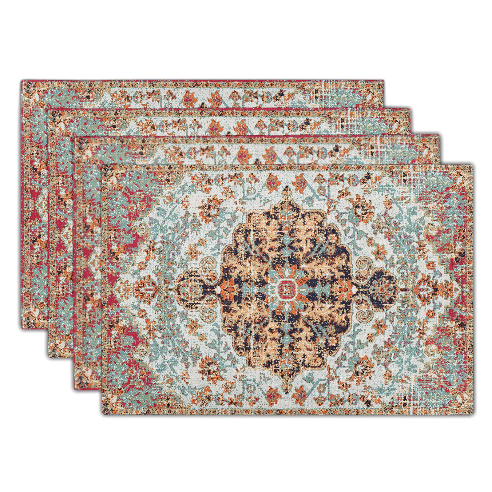 almohadillas bohemias exóticas almohadillas de lino lavables almohadillas de mesa de tela totem almohadillas de aislamiento térmico impresas almohadillas de taza antideslizantes