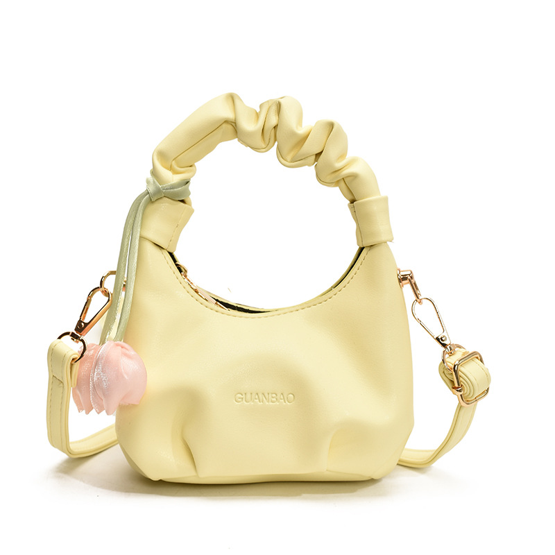 Bagos de hombro plegables extranjeros para niños y niñas, flores dulces, mini mochila para bebés, nuevos tipos de bolsas de nube de comercio exterior para niños
