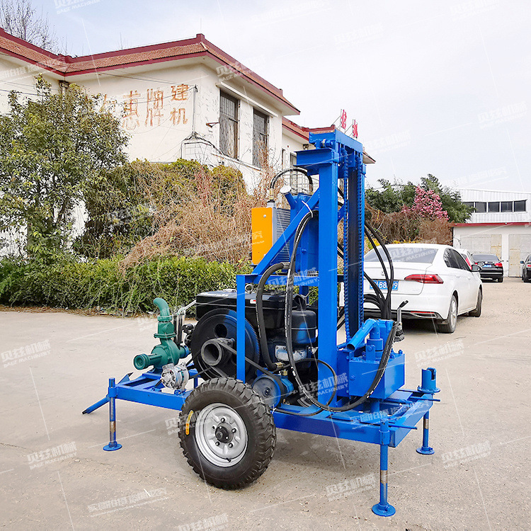 新款升级柴油液压水井钻机 工程降水井钻机 声测管疏通钻孔机包邮