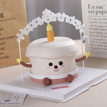 软陶蜡烛小手小脚蛋糕装饰摆件桌面工艺品公仔甜品烘焙插件玩偶