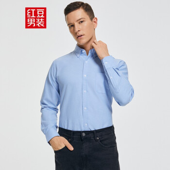 11 Red bean Hodo men's wear man business affairs formal wear Self cultivation Oxford Long sleeve shirt 22