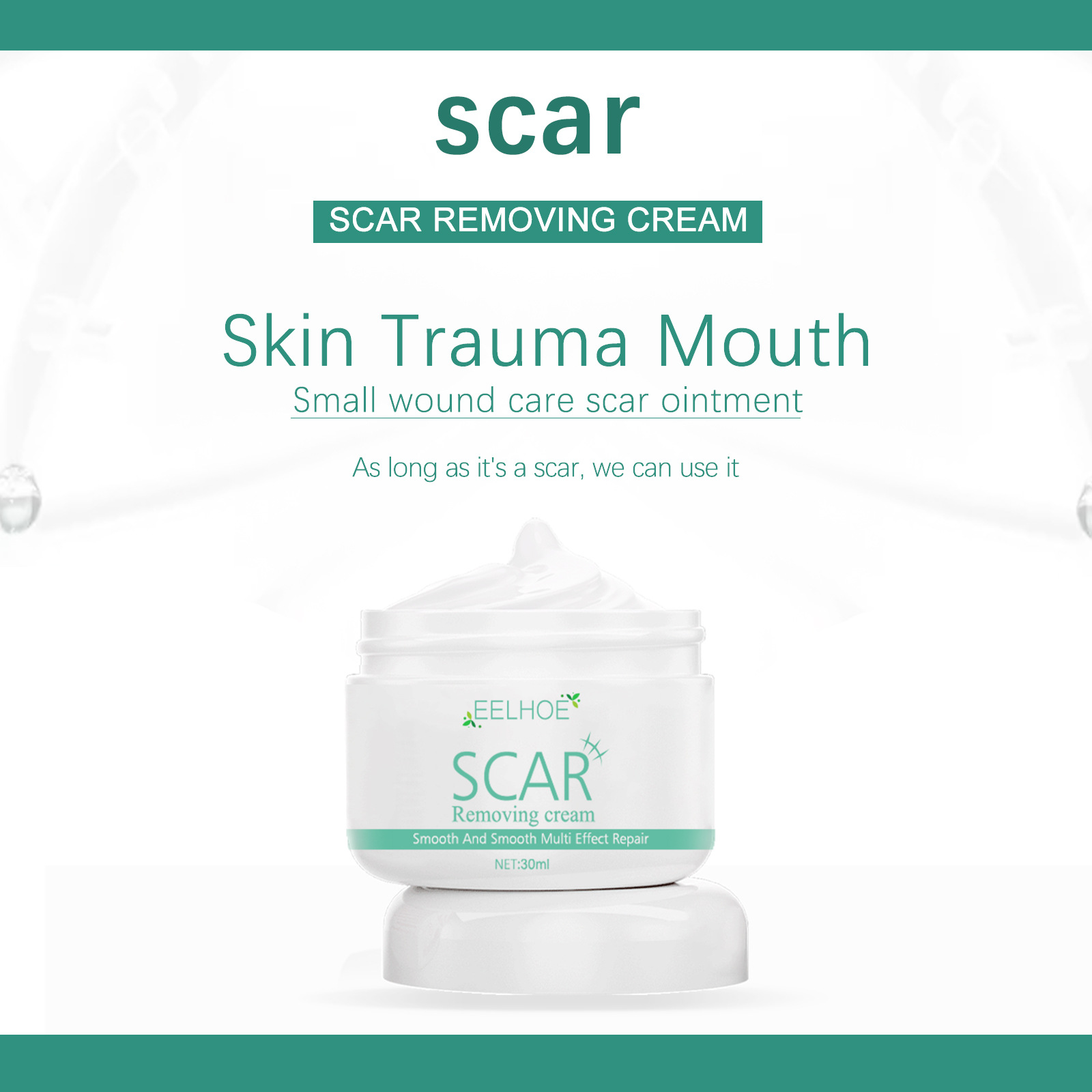 La crema reparadora y aclaradora de cicatrices EELHOE elimina cicatrices de quemaduras, cicatrices antiguas, cicatrices posoperatorias, crema reparadora y suavizante de la piel (paquete de 2)_voghion.com