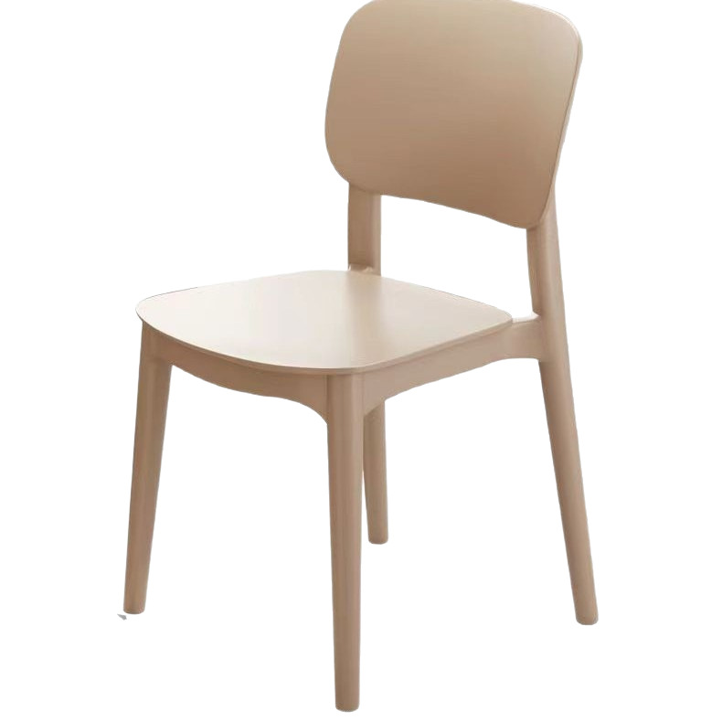 Silla de plástico para el hogar silla de respaldo de restaurante gruesa mesa de comedor silla de comedor comercial taburete moderno simple y cómodo al por mayor