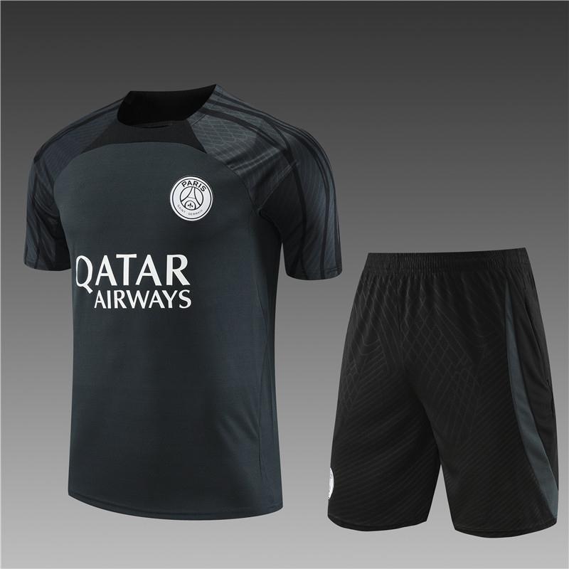 2526 パリサンジェルマン半袖サッカートレーニングスーツ大人男性ジャージ登場服|undefined